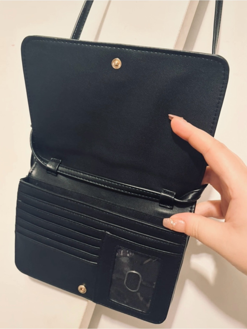 Target Black Crossbody Wallet - Picture 2 of 2